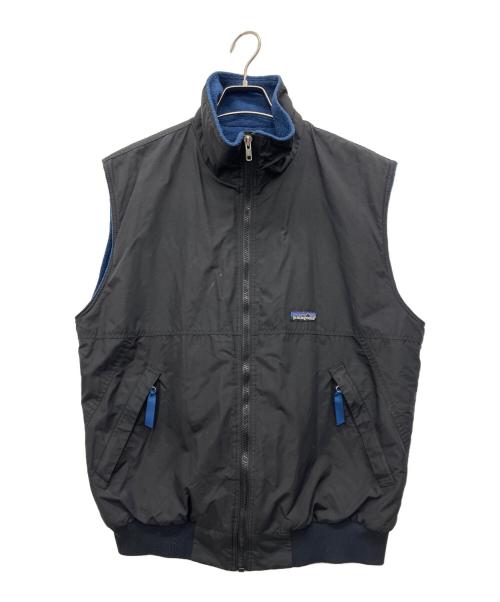 Patagonia（パタゴニア）Patagonia (パタゴニア) シェルドシンチラベスト ブラック×ブルー サイズ:Mの古着・服飾アイテム