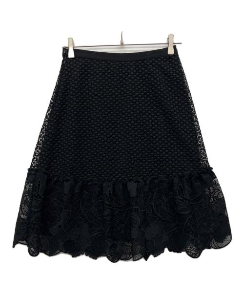 VIVIENNE TAM（ヴィヴィアンタム）VIVIENNE TAM (ヴィヴィアンタム) レーススカート ブラック サイズ:38の古着・服飾アイテム