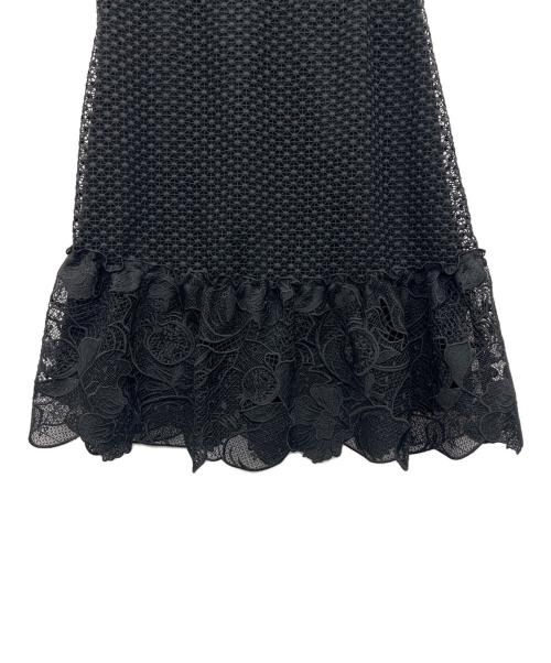VIVIENNE TAM（ヴィヴィアンタム）VIVIENNE TAM (ヴィヴィアンタム) レーススカート ブラック サイズ:38の古着・服飾アイテム