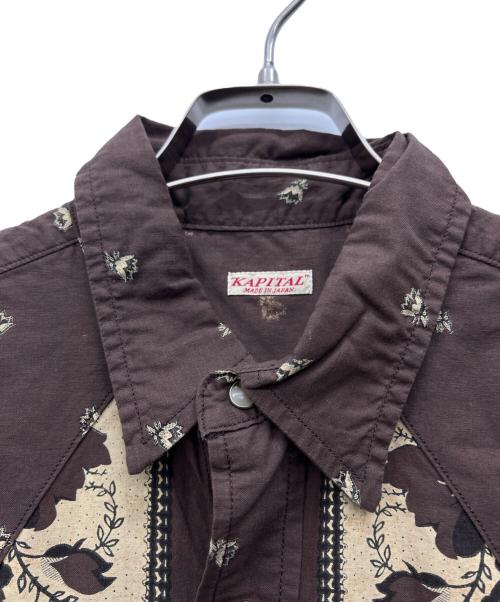 KAPITAL（キャピタル）KAPITAL (キャピタル) 半袖シャツ ブラウン サイズ:Mの古着・服飾アイテム