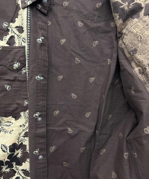 KAPITAL（キャピタル）KAPITAL (キャピタル) 半袖シャツ ブラウン サイズ:Mの古着・服飾アイテム