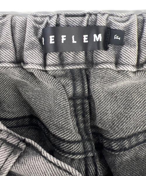REFLEM（レフレム）REFLEM (レフレム) ハイクラッシュデニムパンツ グレー サイズ:Freeの古着・服飾アイテム
