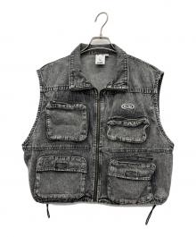 X-GIRL（エックスガール）の古着「デニムベスト」｜グレー
