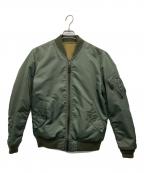 AVIREXアヴィレックス）の古着「リバーシブルMA-1ジャケット」｜カーキ