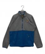 L.L.Beanエルエルビーン）の古着「ハーフジップフリース」｜グレー×ブルー