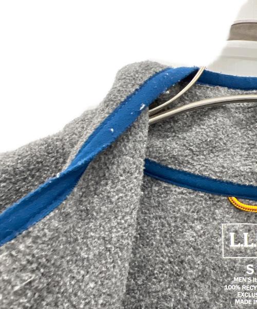 L.L.Bean（エルエルビーン）L.L.Bean (エルエルビーン) ハーフジップフリース グレー×ブルー サイズ:Sの古着・服飾アイテム