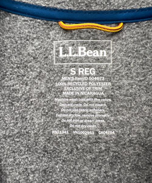 L.L.Bean（エルエルビーン）L.L.Bean (エルエルビーン) ハーフジップフリース グレー×ブルー サイズ:Sの古着・服飾アイテム