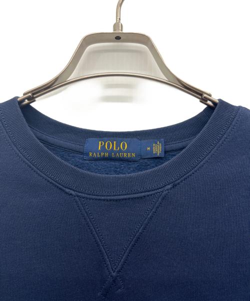 POLO RALPH LAUREN（ポロ・ラルフローレン）POLO RALPH LAUREN (ポロ・ラルフローレン) クルーネックスウェット ネイビー サイズ:Mの古着・服飾アイテム