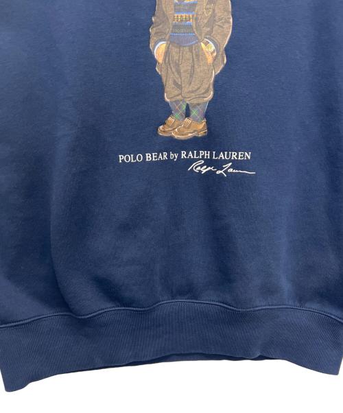 POLO RALPH LAUREN（ポロ・ラルフローレン）POLO RALPH LAUREN (ポロ・ラルフローレン) クルーネックスウェット ネイビー サイズ:Mの古着・服飾アイテム