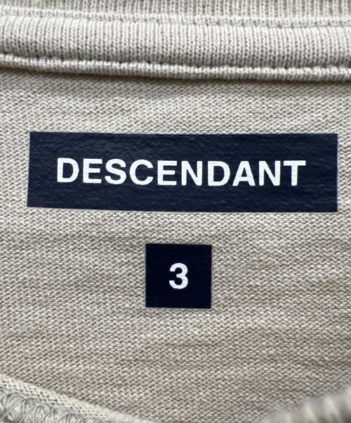 DESCENDANT（ディセンダント）DESCENDANT (ディセンダント) 長袖カットソー ベージュ サイズ:3の古着・服飾アイテム
