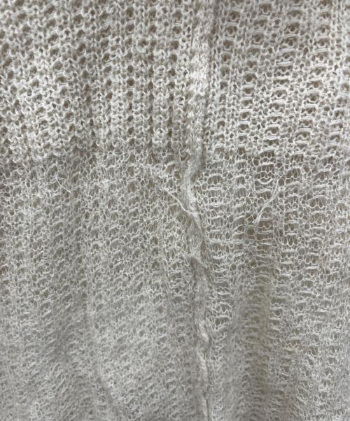 MIHARA YASUHIRO（ミハラヤスヒロ）MIHARA YASUHIRO (ミハラヤスヒロ) 薄手ニット アイボリー サイズ:FREEの古着・服飾アイテム