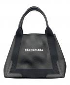 BALENCIAGAバレンシアガ）の古着「ハンドバッグ ネイビーカバス」｜ブラック