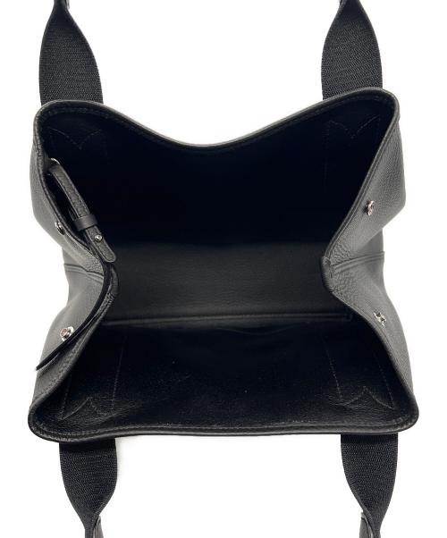 BALENCIAGA（バレンシアガ）BALENCIAGA (バレンシアガ) ハンドバッグ 	ネイビーカバス ブラックの古着・服飾アイテム