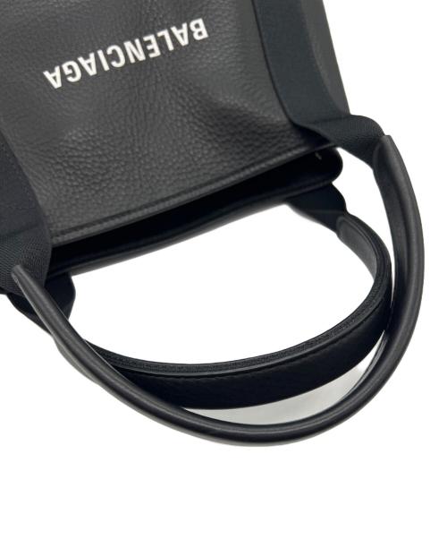 BALENCIAGA（バレンシアガ）BALENCIAGA (バレンシアガ) ハンドバッグ 	ネイビーカバス ブラックの古着・服飾アイテム
