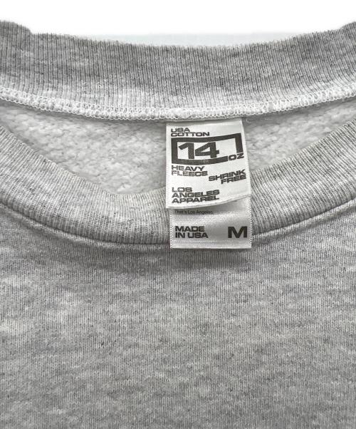 LOS ANGELES APPAREL（ロサンゼルスアパレル）LOS ANGELES APPAREL (ロサンゼルスアパレル) クルーネックスウェット ホワイト サイズ:Mの古着・服飾アイテム