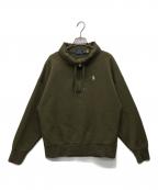 POLO RALPH LAURENポロ・ラルフローレン）の古着「ハーフジップスウェット」｜カーキ