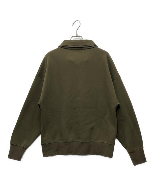 POLO RALPH LAUREN（ポロ・ラルフローレン）POLO RALPH LAUREN (ポロ・ラルフローレン) ハーフジップスウェット カーキ サイズ:Mの古着・服飾アイテム