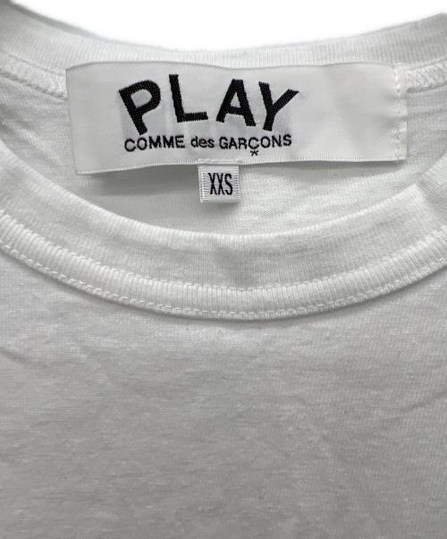 PLAY COMME des GARCONS（プレイコムデギャルソン）PLAY COMME des GARCONS (プレイコムデギャルソン) Tシャツ ホワイト サイズ:XXSの古着・服飾アイテム