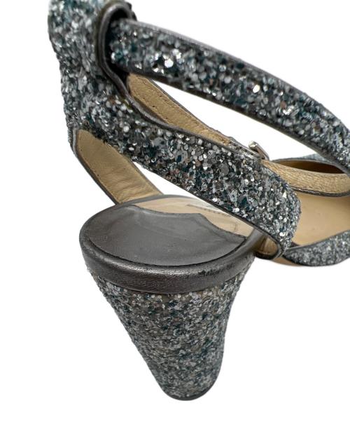 JIMMY CHOO（ジミーチュウ）JIMMY CHOO (ジミーチュウ) バックストラップパンプス ブルー サイズ:36の古着・服飾アイテム