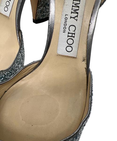 JIMMY CHOO（ジミーチュウ）JIMMY CHOO (ジミーチュウ) バックストラップパンプス ブルー サイズ:36の古着・服飾アイテム