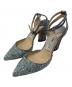 JIMMY CHOO（ジミーチュウ）の古着「バックストラップパンプス」｜ブルー