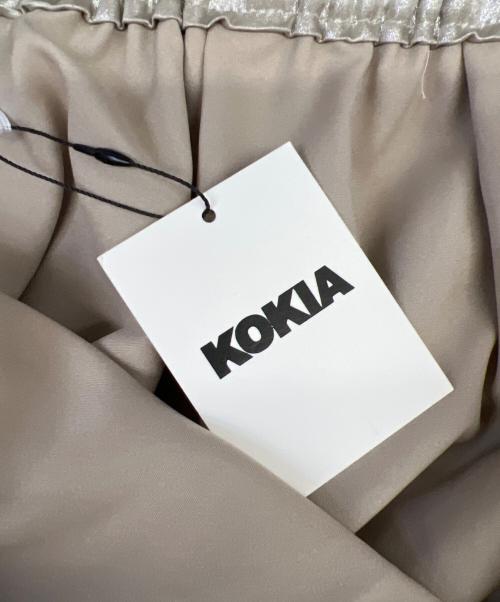 kokia（コキア）kokia (コキア) フレアスカート ベージュ サイズ:38の古着・服飾アイテム