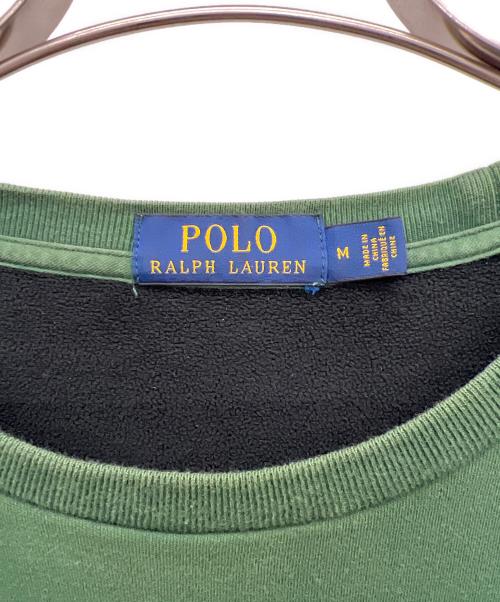 POLO RALPH LAUREN（ポロ・ラルフローレン）POLO RALPH LAUREN (ポロ・ラルフローレン) スウェット グリーン サイズ:Mの古着・服飾アイテム