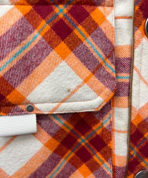 DIESEL（ディーゼル）DIESEL (ディーゼル) シャツジャケット レッド×オレンジ サイズ:Sの古着・服飾アイテム