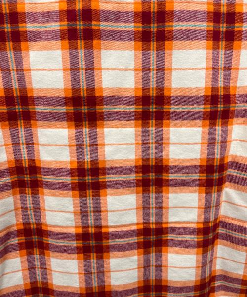 DIESEL（ディーゼル）DIESEL (ディーゼル) シャツジャケット レッド×オレンジ サイズ:Sの古着・服飾アイテム