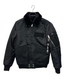 DIESEL（ディーゼル）の古着「フライトジャケット」｜ブラック