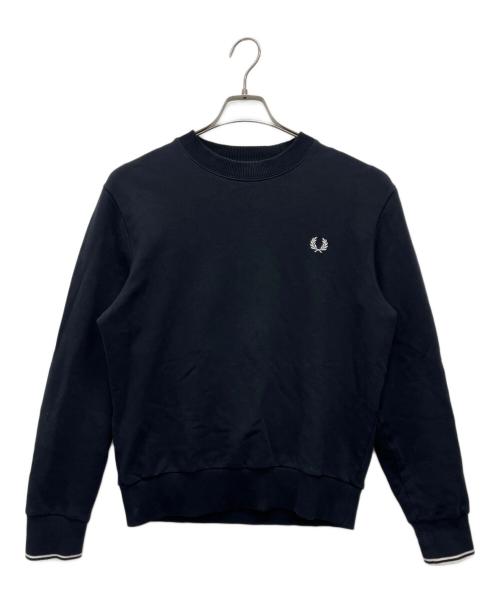 FRED PERRY（フレッドペリー）FRED PERRY (フレッドペリー) Crew Neck Sweatshirt ネイビー サイズ:Mの古着・服飾アイテム