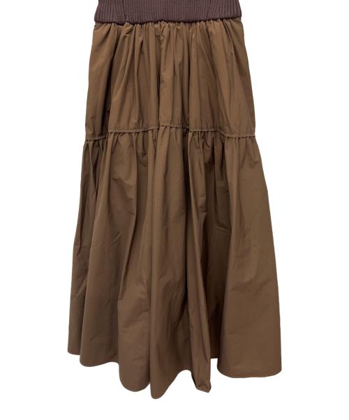 ARPEGE STORY（アルページュストーリー）ARPEGE STORY (アルページュストーリー) タフタドッキングワンピース ブラウン サイズ:1の古着・服飾アイテム