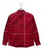 BURBERRY LONDONバーバリーロンドン）の古着「長袖シャツ」｜レッド