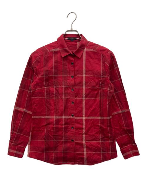 BURBERRY LONDON（バーバリーロンドン）BURBERRY LONDON (バーバリーロンドン) 長袖シャツ レッド サイズ:40の古着・服飾アイテム
