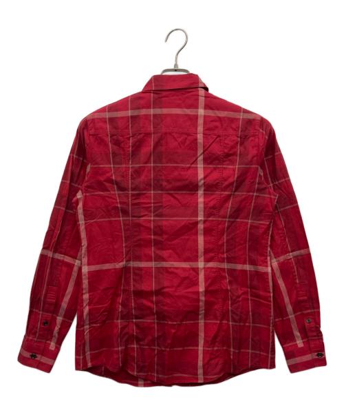 BURBERRY LONDON（バーバリーロンドン）BURBERRY LONDON (バーバリーロンドン) 長袖シャツ レッド サイズ:40の古着・服飾アイテム