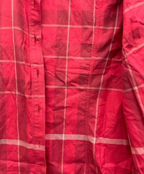 BURBERRY LONDON（バーバリーロンドン）BURBERRY LONDON (バーバリーロンドン) 長袖シャツ レッド サイズ:40の古着・服飾アイテム