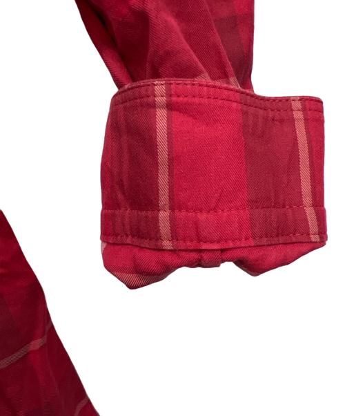 BURBERRY LONDON（バーバリーロンドン）BURBERRY LONDON (バーバリーロンドン) 長袖シャツ レッド サイズ:40の古着・服飾アイテム