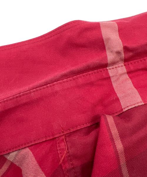 BURBERRY LONDON（バーバリーロンドン）BURBERRY LONDON (バーバリーロンドン) 長袖シャツ レッド サイズ:40の古着・服飾アイテム