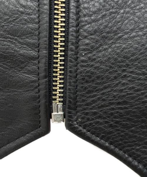 HARLEY-DAVIDSON（ハーレーダビッドソン）HARLEY-DAVIDSON (ハーレーダビッドソン) カウレザーベスト ブラック サイズ:LLの古着・服飾アイテム