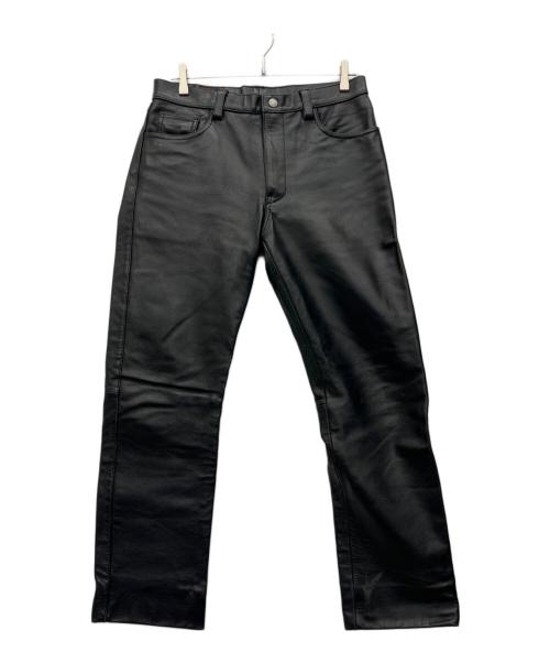 JOHNBULL（ジョンブル）JOHNBULL (ジョンブル) カウレザーパンツ ブラック サイズ:32の古着・服飾アイテム