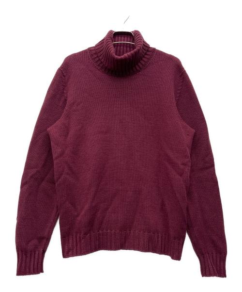 Drumohr（ドルモア）Drumohr (ドルモア) 厚手ニット パープル サイズ:46の古着・服飾アイテム
