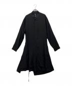 GROUND Yグラウンドワイ）の古着「ロングシャツ」｜ブラック