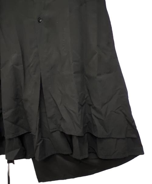 GROUND Y（グラウンドワイ）GROUND Y (グラウンドワイ) ロングシャツ ブラック サイズ:３の古着・服飾アイテム