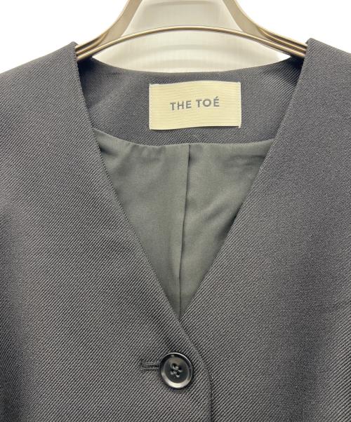 THE TOE（ザ・トゥー）THE TOE (ザ・トゥー) ノーカラージャケット ブラック サイズ:Mの古着・服飾アイテム