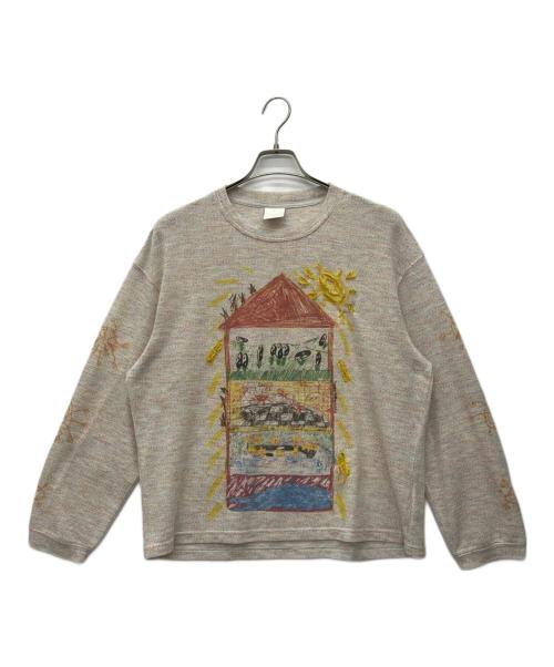 CONP（コンプ）CONP (コンプ) 薄手ニット アイボリー サイズ:Sの古着・服飾アイテム