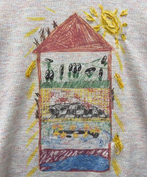 CONP（コンプ）CONP (コンプ) 薄手ニット アイボリー サイズ:Sの古着・服飾アイテム