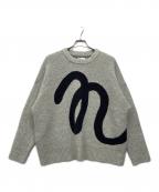 Naptimeナップタイム）の古着「ニットプルオーバー」｜グレー