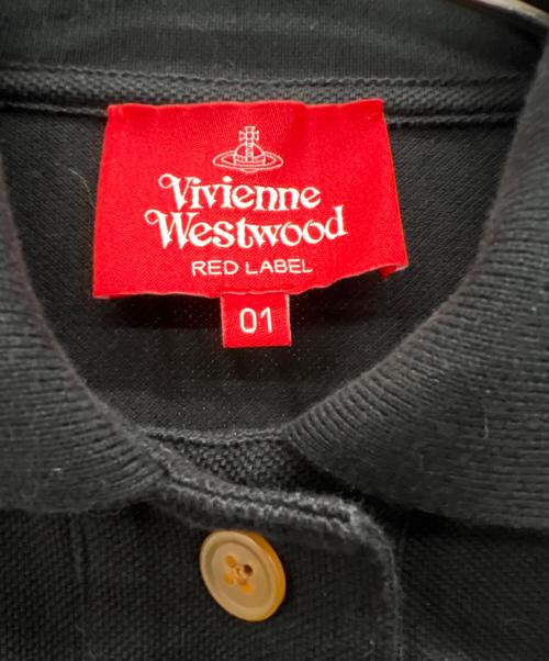 Vivienne Westwood RED LABEL（ヴィヴィアンウエストウッドレッドレーベル）Vivienne Westwood RED LABEL (ヴィヴィアンウエストウッドレッドレーベル) ポロシャツ ブラック サイズ:01の古着・服飾アイテム