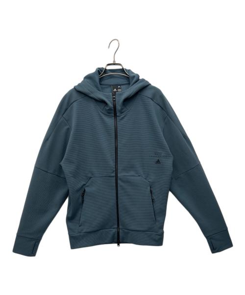 adidas（アディダス）adidas (アディダス) ジップパーカー ネイビー サイズ:Mの古着・服飾アイテム