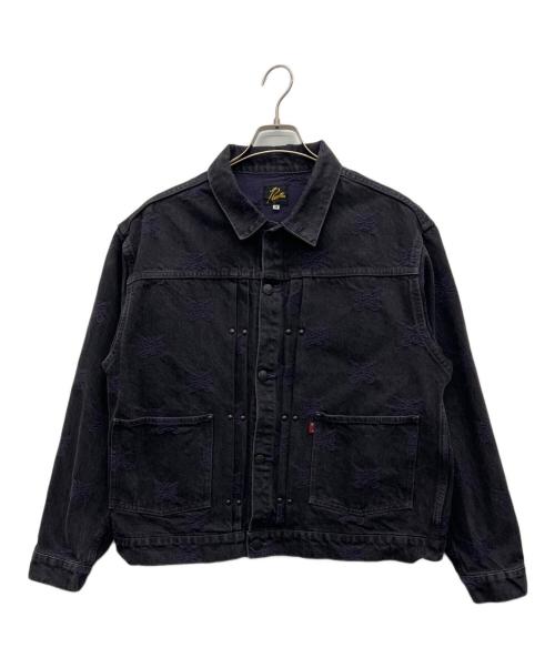 Needles（ニードルズ）Needles (ニードルズ) デニムジャケット ブラック×パープル サイズ:Mの古着・服飾アイテム
